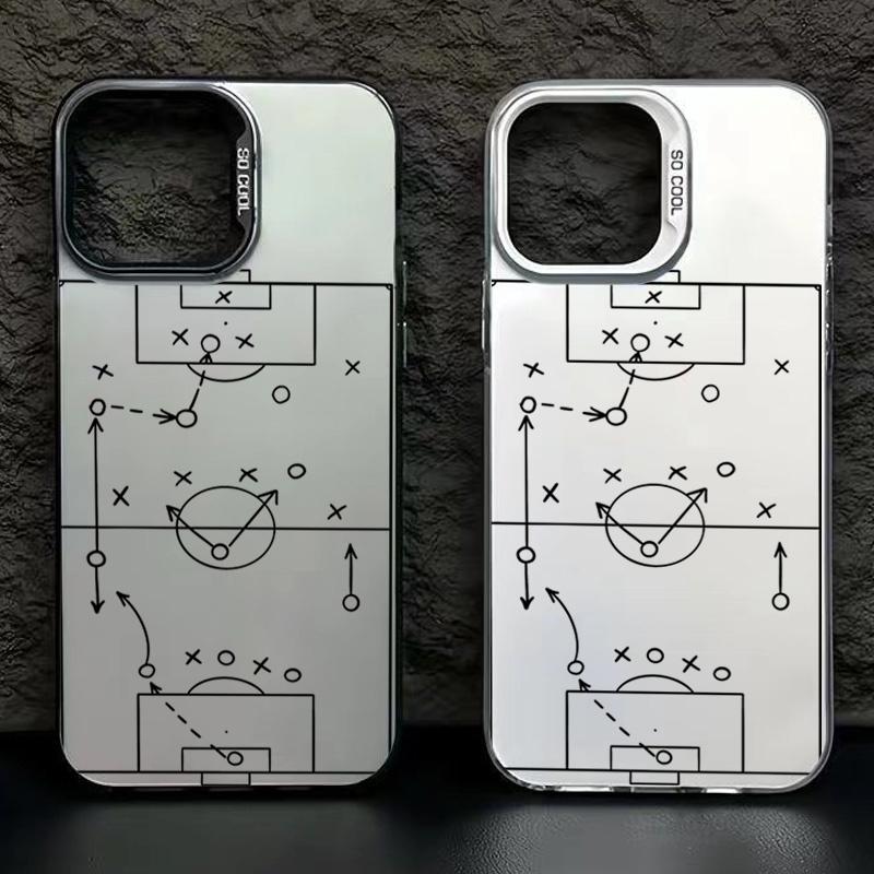 Football Tactics Board Phone Case For  15 14 14T 13 13T 12 12T Mi 11 Lite Poco M6 F6 X6 X5 Pro F5 Anti Fall Matte Cover