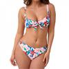 Be You Womens/Ladies Floral Tie Detail Bikini Set