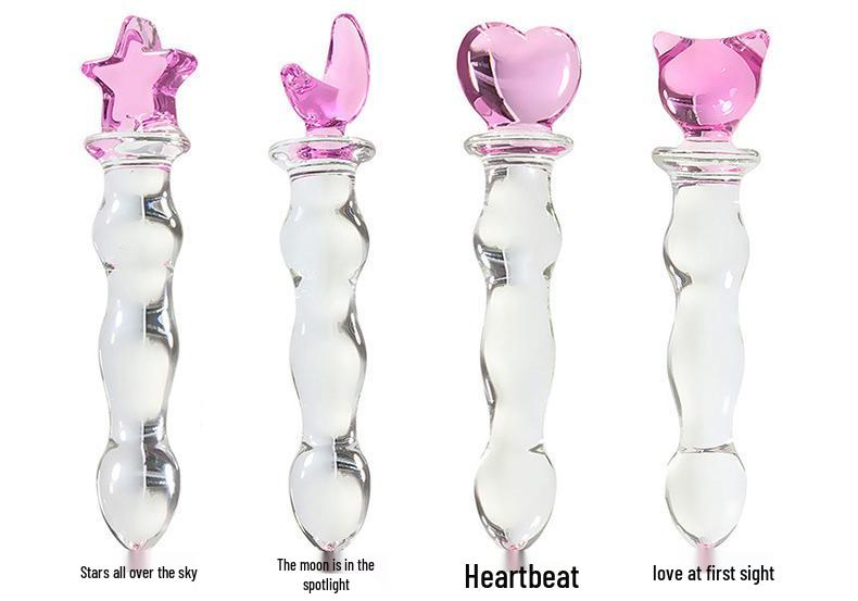Crystal Glass Anal Plug Dildo - Antibacterial High Simulation for Women