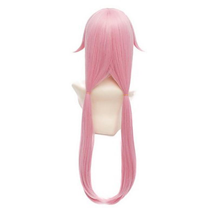 Synthetic Hair Pink Long Straight Heat Resistant Fiber Wigs The Future Diary Gasai Yuno Cosplay Wig