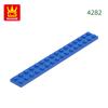 High-Quality 22Pcs/lot 4282 Thin Blocks Plate 2x16 Base Plate Works With featuring Block Moc Colour City Accessories Parts
