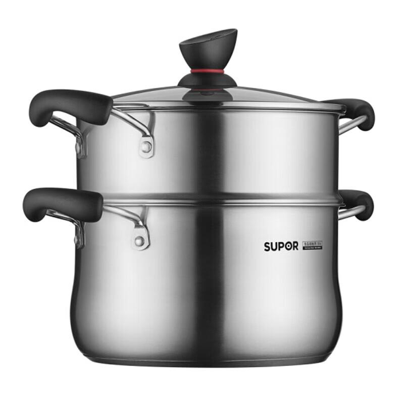 Supor 304 Stainless Steel Single-Layer Steamer Pot