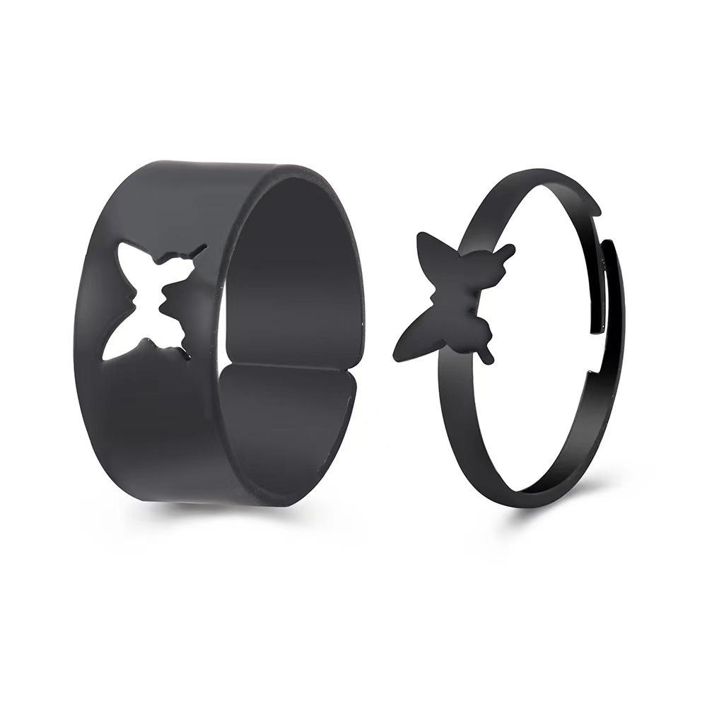 Versatile Women's Fashion Couple Rings: Light Luxury, Colorfast, Unisex Knuckle & Plain Finger Rings