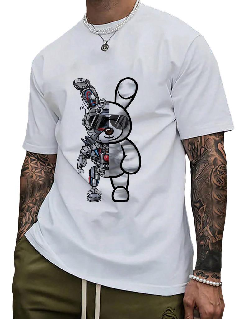 2025 Nouveau T-shirt Sport Homme Manches Courtes Imprimé Palmier Chemise Décontractée Rétro Hawaï Printemps Été Plage T Manches Courtes Large