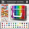 Acrylic Markers for Kids: Opaque Watercolor Pens, Stackable, Soft-Tip for Art Projects