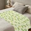 Plush Flannel Blanket, Apple Theme - Soft Cozy Warm, Machine Washable, Ideal for Home Decor, Office Napping, Christmas & Halloween