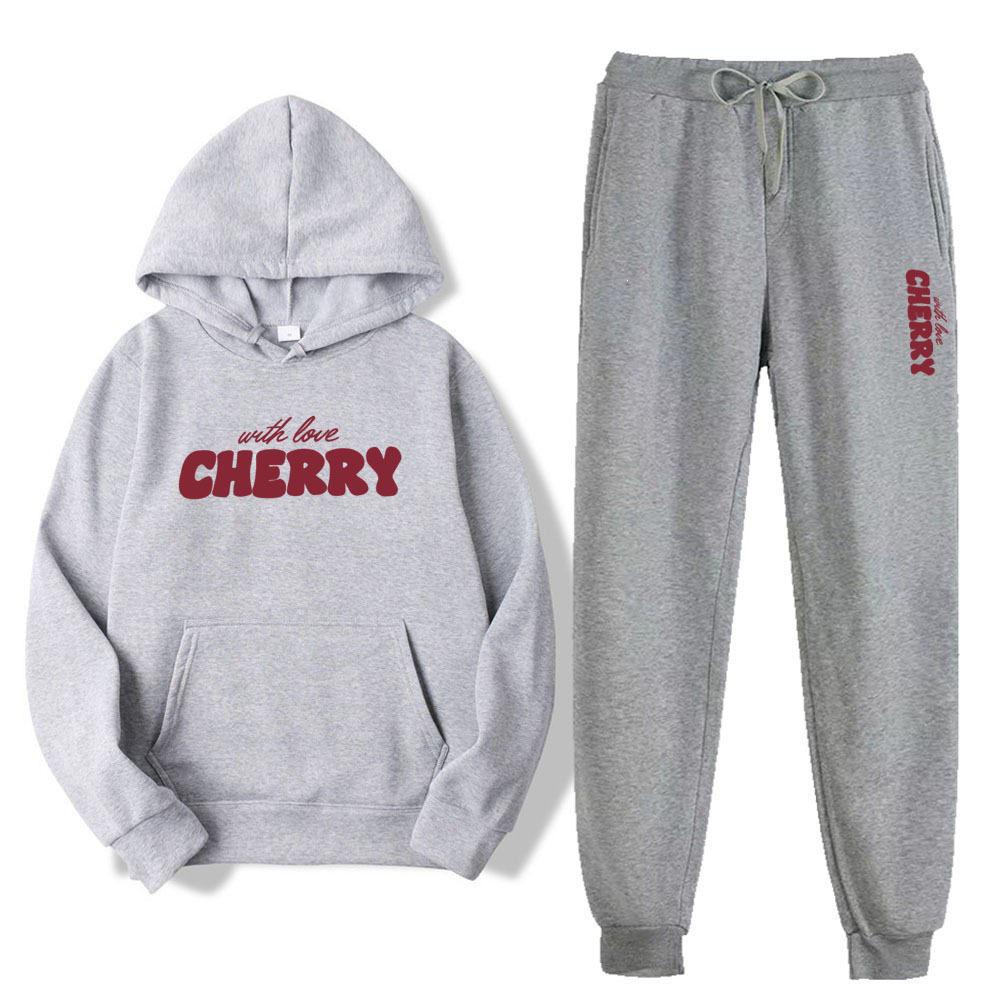 Trendy Men's & Women's Casual Printed Hoodie & Sweatpants Set