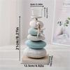 Nordic Style Stone Candlestick Decorative Ornaments Crafts Wooden Starfish Display Candle Holder Decor Valentine's Day Birthday