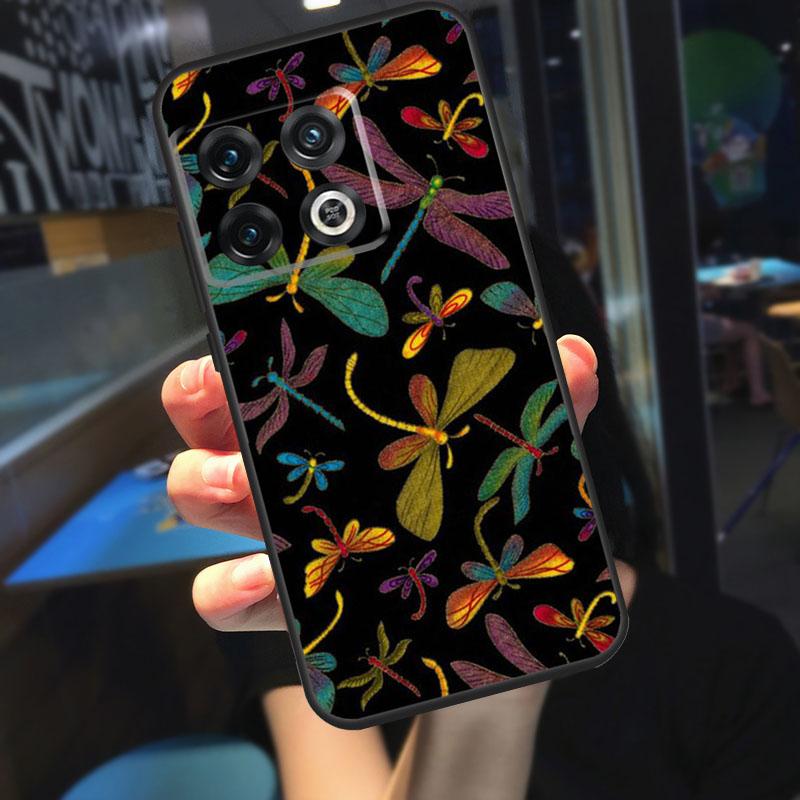 Floral Colorful Dragonfly Funda For OnePlus 13R 13 12 R 11 9 10 Pro 8T 9RT 10T OnePlus Nord CE 4 2 3 Lite N20 N30 Case