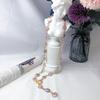 14-15mm Irregular Light Purple Baroque Pearl Necklace 71-80cm Sweater