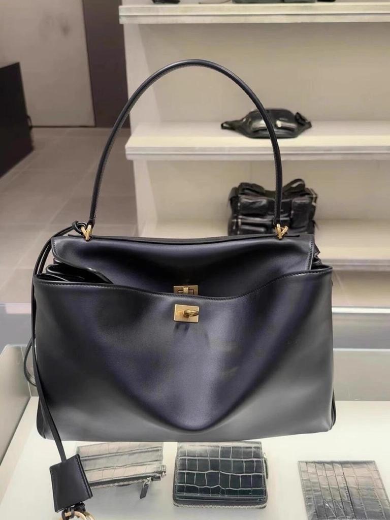 New 2024 B-brand Genuine Leather Women's Rodeo Shoulder Bag - Casual Commuting Kelly Tote