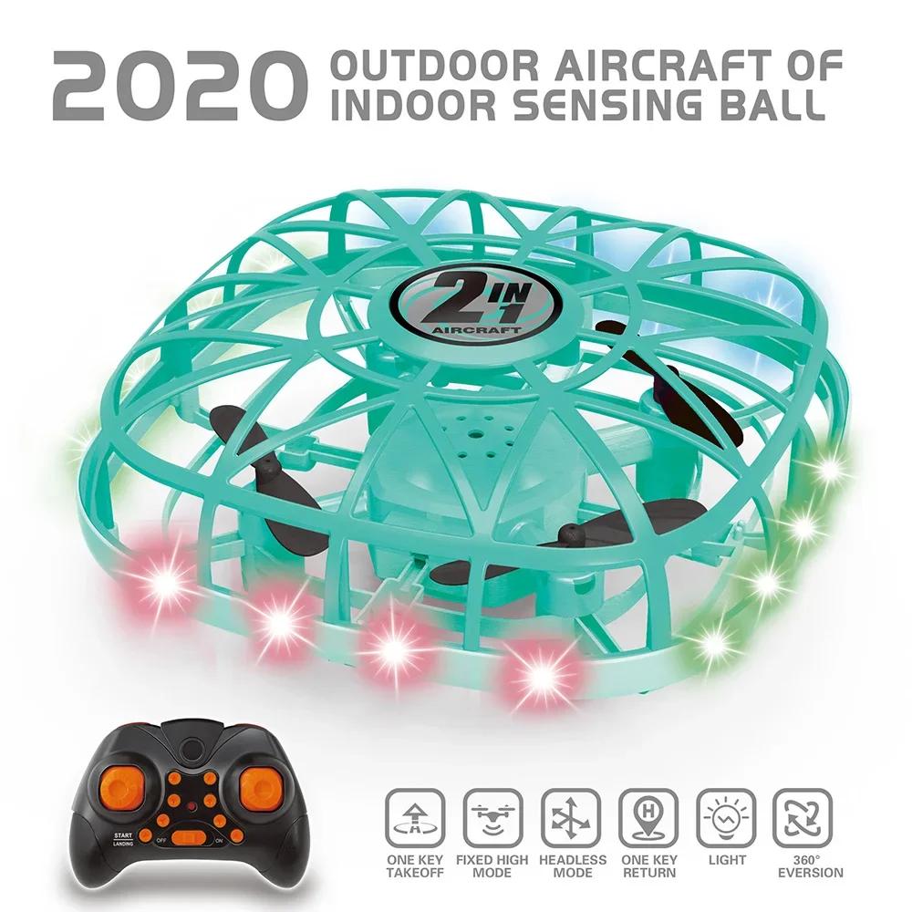 Mini Drone UFO Toys Flying Hand Sensing Induction RC Helicopter Aircraft Quadcopter 360 Toys for Children Christmas Gift