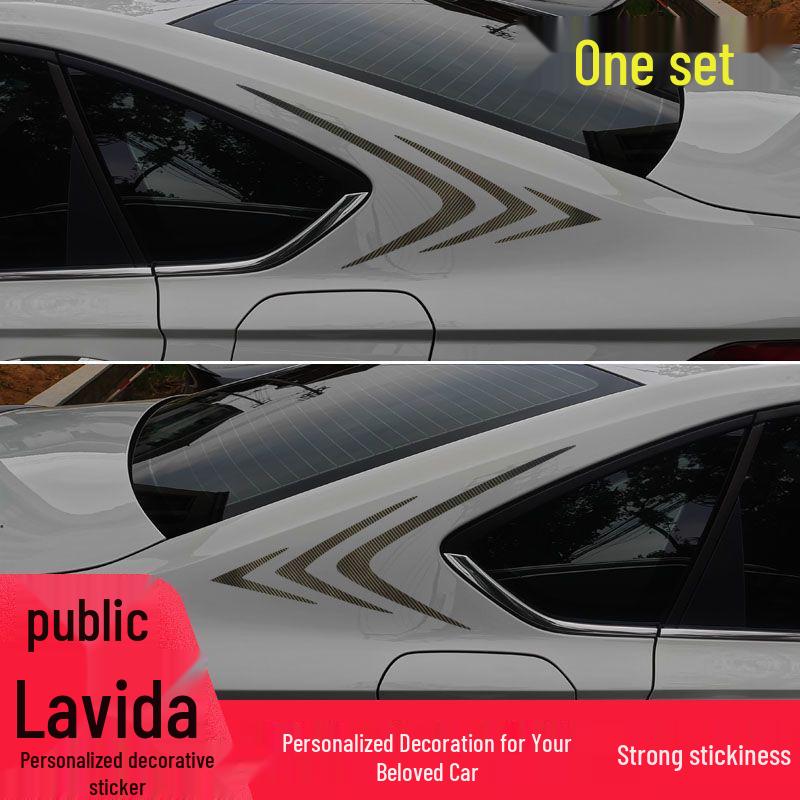 Individualūs galiniai šoniniai sparno lipdukai Volkswagen Lavida