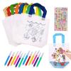 DIY Graffiti Malbeutel & Mini Malstifte Diamantsticker Vlies Geschenktasche Für Kinder Geburtstagsparty Mitgebsel Partyzubehör