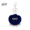 Soft Octopus Keychain Plush Keychain, Fuzzy Stuffed Sea Animal Bag Charm, Hanging Cartoon Accessory Knit Hat with Keyring for Backpacks and