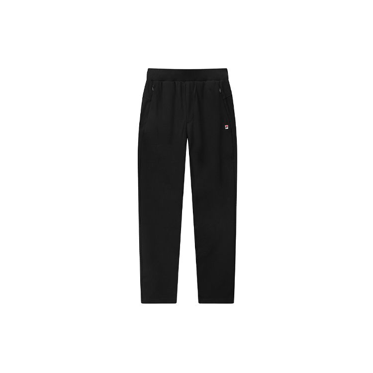 

FILA SS21 Трикотажные повседневные спортивные брюки с прямыми штанинами Мужские брюки Черные F11M118608F-BK