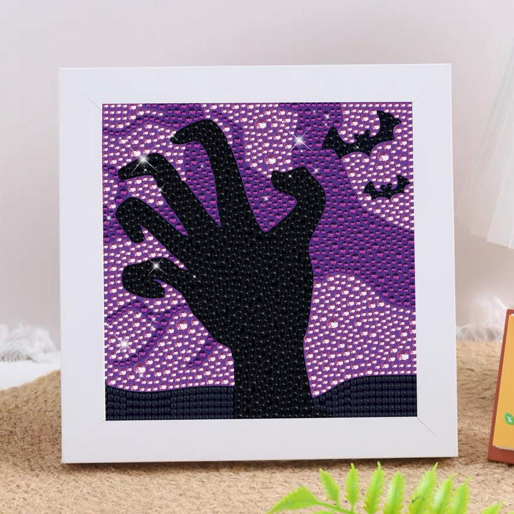 New Diy Diamond Painting Solid Wood Photo Frame Boxed Diamond Sticker Owl Cartoon Hand-Pasted Diamond Painting