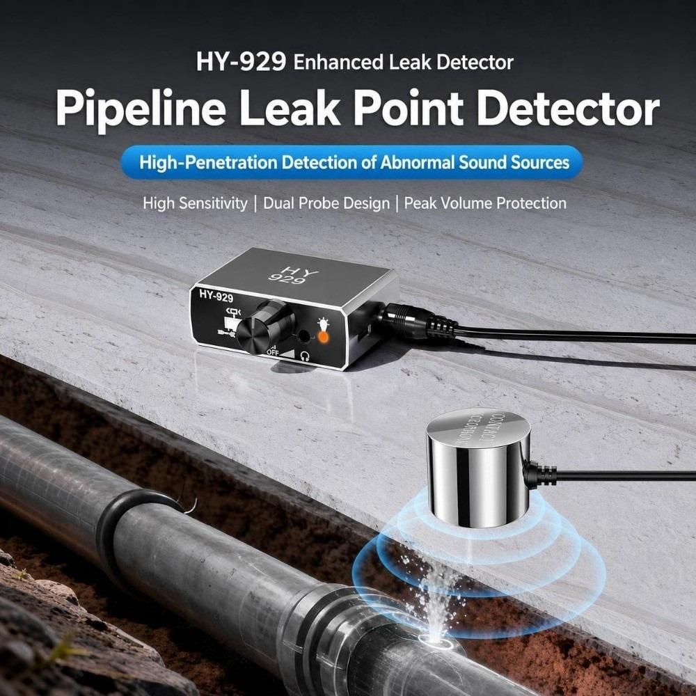 Detector de Fugas de Tubería Recolector de Sonido Herramienta de Detección de Fugas de Doble Sonda Para Tubería de Agua de Pared