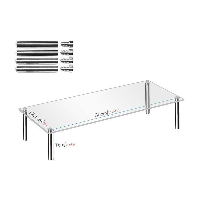Acrylic Multi-functional Desktop Display Rack Organizer Stand for Jewelry, Blind Boxes, Badges, Anime Figures, Trays & Holders
