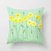 New Flower Plant Peach Velvet Pillow Case Sofa Pillow Car Cushion