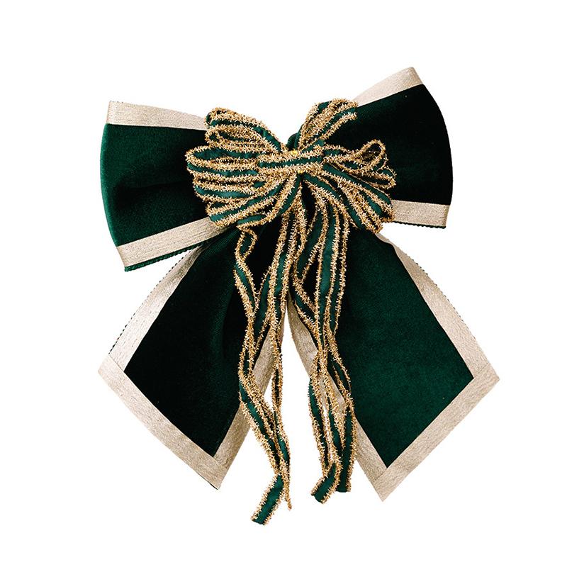 

Christmas Bow,Large Wreaths Bows For Tree Gift Wrapping Garland,Christmas Decoration Holiday Crafts Xmas Tree Ribbon Ornaments зелёный