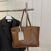 Soft Leather Tote Bag For Women With Large Capacity And Urban Minimalist Style