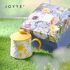 JOYYE Dream Flower Ceramic Mug with Lid