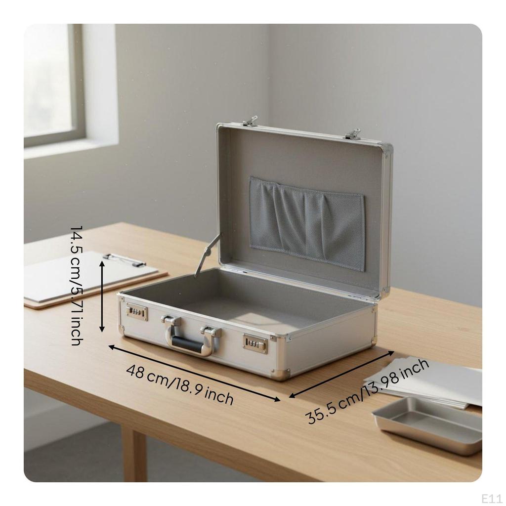 Aluminum Combination Lock Box Large Capacity