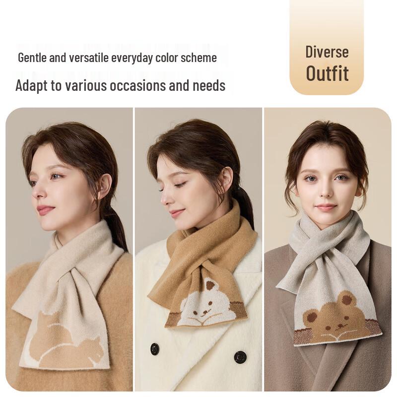 JIUMU Women's Winter Cashmere Scarf