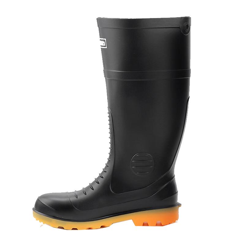 Huili Men s Steel Toe Anti-Puncture High-Top Work Rain Boots Model 8029 39 черный 8029