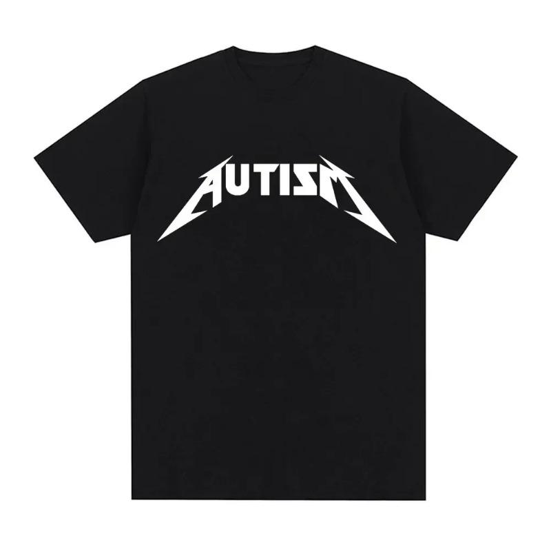 Autism Skeleton Meme T Shirt Humor Funny Skull Men Women Fashion Hip Hop T-shirt Casual Cotton Short Sleeve Oversized T-shirts