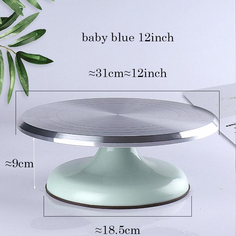 10 INCH Baking Tools Aluminum Alloy Birthday Cake Turntable Plastic Ceramic Turntable Glass Turntable Flower Mounting Table