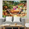 Masha and The Bear Print Tapestry, Lightweight Wall Hanging, for Bedroom, Dorm, Living Room, Home Art Decor - Birthday Christmas Gift for Friends