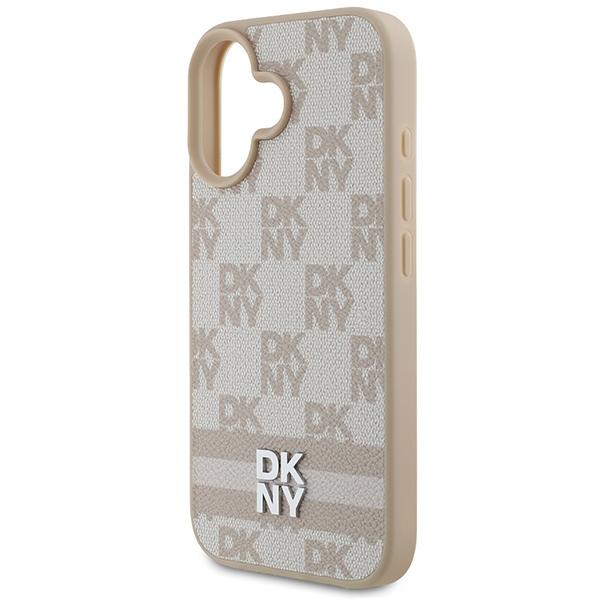 Dkny Dkhcp16Spcptssp Iphone 16 6.1 Różowy/Pink Hardcase Wzór Szachownicy I Drukowane Paski