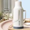 Large Capacity Insulated Water Bottle with Old-Fashioned Plastic Shell for Students and Dormitories
