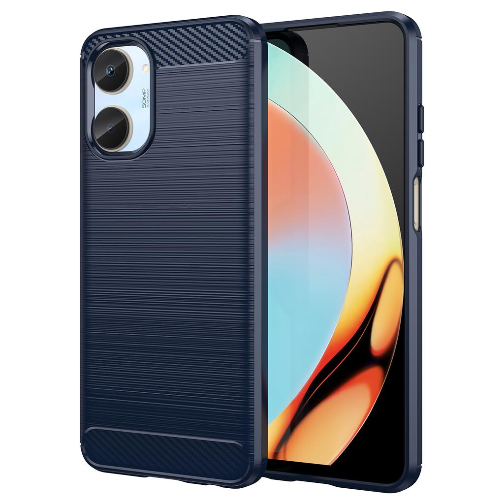 Pro Realme 10 Case Realme 10 4G Cover 6,4 palcový karbonové vlákno nárazuvzdorný silikonový nárazník pro Realme 10 9 8 Pro 9i C35 C33 C31 C30