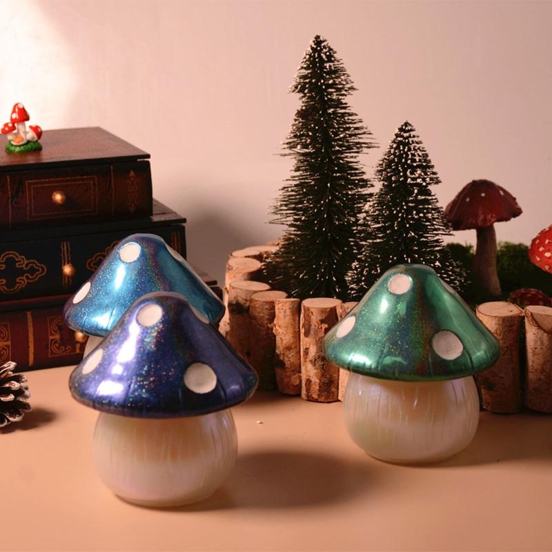 Box Resin Molds,Jewelry Box Molds,Mushroom Silicone Resin Mold Storage Box Mold Epoxy Resin Casting Mold for Home Decor