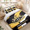 Custom Name Bedding Set 3 PiecesNewcastle United FC Print Duvet Cover + 2 Pillowcases Soft Bed Decor