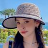 Modern Straw Hat With Large Brim For Sun Protection And Breathability Summer Outdoor Wear