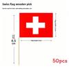Multinational Flag Toothpick Food Decor Pack For Fruit Garnishes And Cocktails