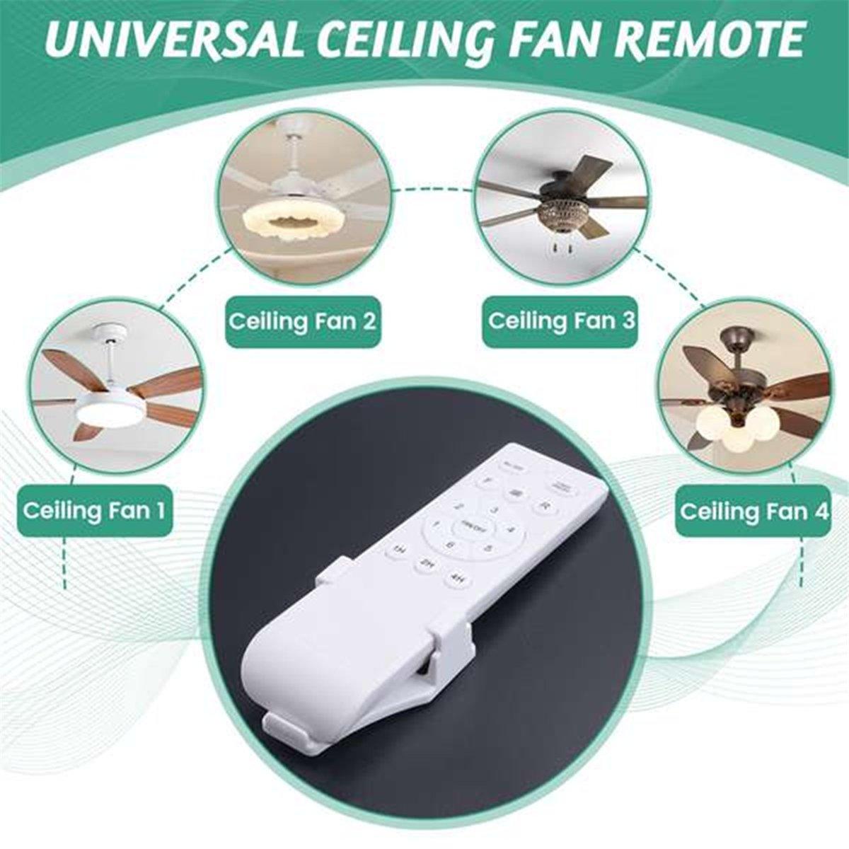 

Universal Ceiling Fan Remote Control Kit 40W 6-Speed Timing Function Replacement Remote for DC Ceiling Fans & Lights China Mainland
