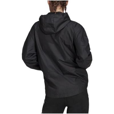 Dámská základní oversized větrovka s logem Černá H07842
