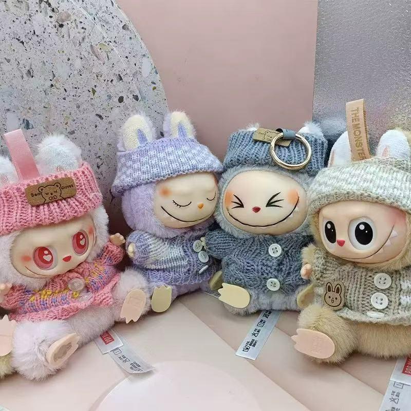 Cute Sweater Bubu Dressing Plush Toy Doll Vinyl Blind Box Keychain Pendant