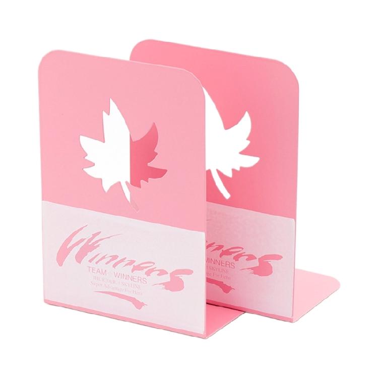 2 Pieces/Set Metal Bookends Book Holders Shelf Book Stoppers L-Shaped Bookends Decorative Bookends Desk Bookshelf 1