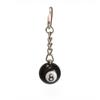 Modischer, kreativer Billard-Pool-Schlüsselbund, Tischball, Schlüsselanhänger, Glücksbringer, schwarz, Nr. 8, Schlüsselanhänger, 25 mm, Kunstharz, Ball, Schmuck, Geschenk