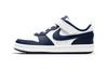 Court Borough 2 White Blue Low Top Skateboard Shoes Children Aged 3 7 Years Old BQ5451-107