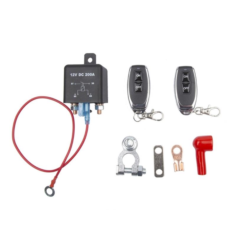 Upgrade Battery Disconnect Switch with Remote Control Battery Isolator Switch with Remote for Automotive Marine & Trucks