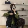 DIMANAF 2026 Autumn Winter Women Parkas Vest Coats Short Jackets Sleeveless Thick Warm New Outerwear Solid