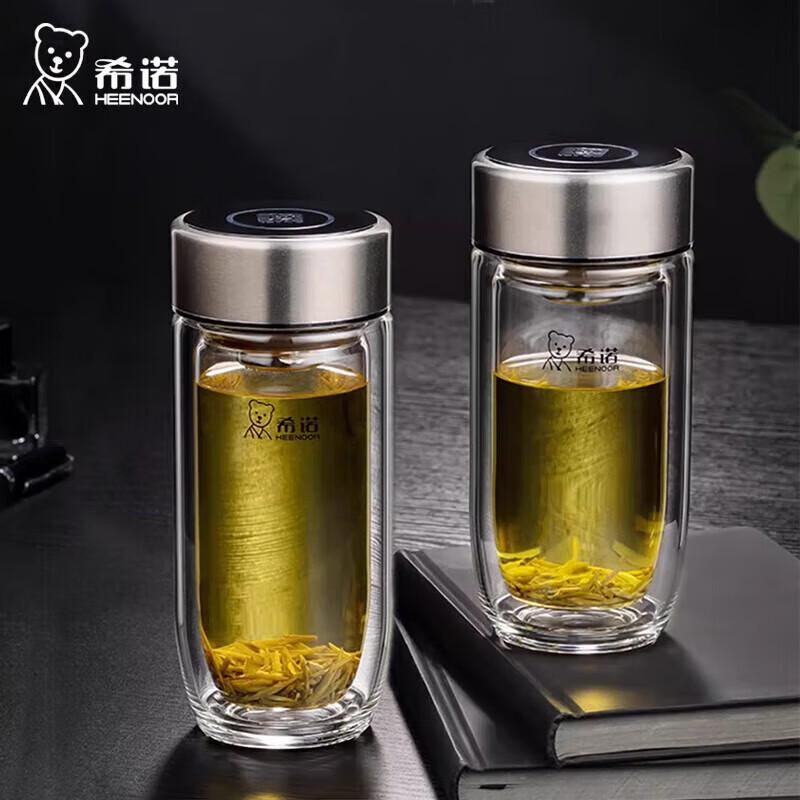 Heenoor Double Wall Insulated Glass Cup