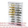 170pcs Watch Repairing Replacement  Accessories Boxed Epoxy Handles 18 Grid Handles andHandles Copper Gold and Silver Handles Multiple Models